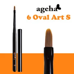 Ageha Gel Brush [#6] Oval Art S(107837)