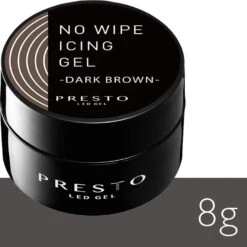 Presto No Wipe Icing Gel Dark Brown [8g] [Jar](117824)