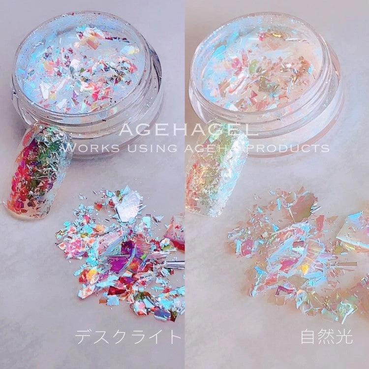 Ageha Holo & Flake Aurora Flake Mix (H-9)(118677)