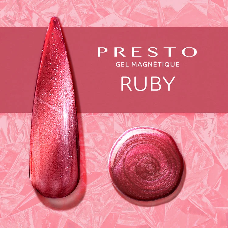 PRESTO Gel Magnétique - JW01 - Ruby(Presto Gel Magnetique Ruby Ay)