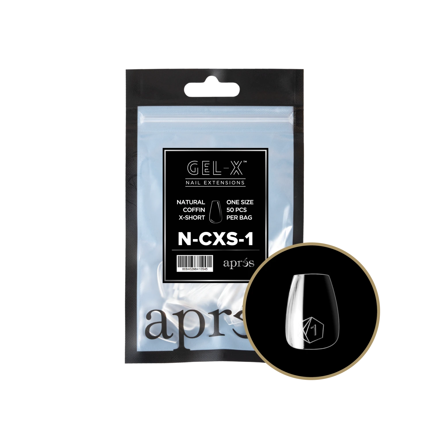 Aprés Gel-X Refill - Natural Coffin Extra Short(Ncxs2 0) - Image 3
