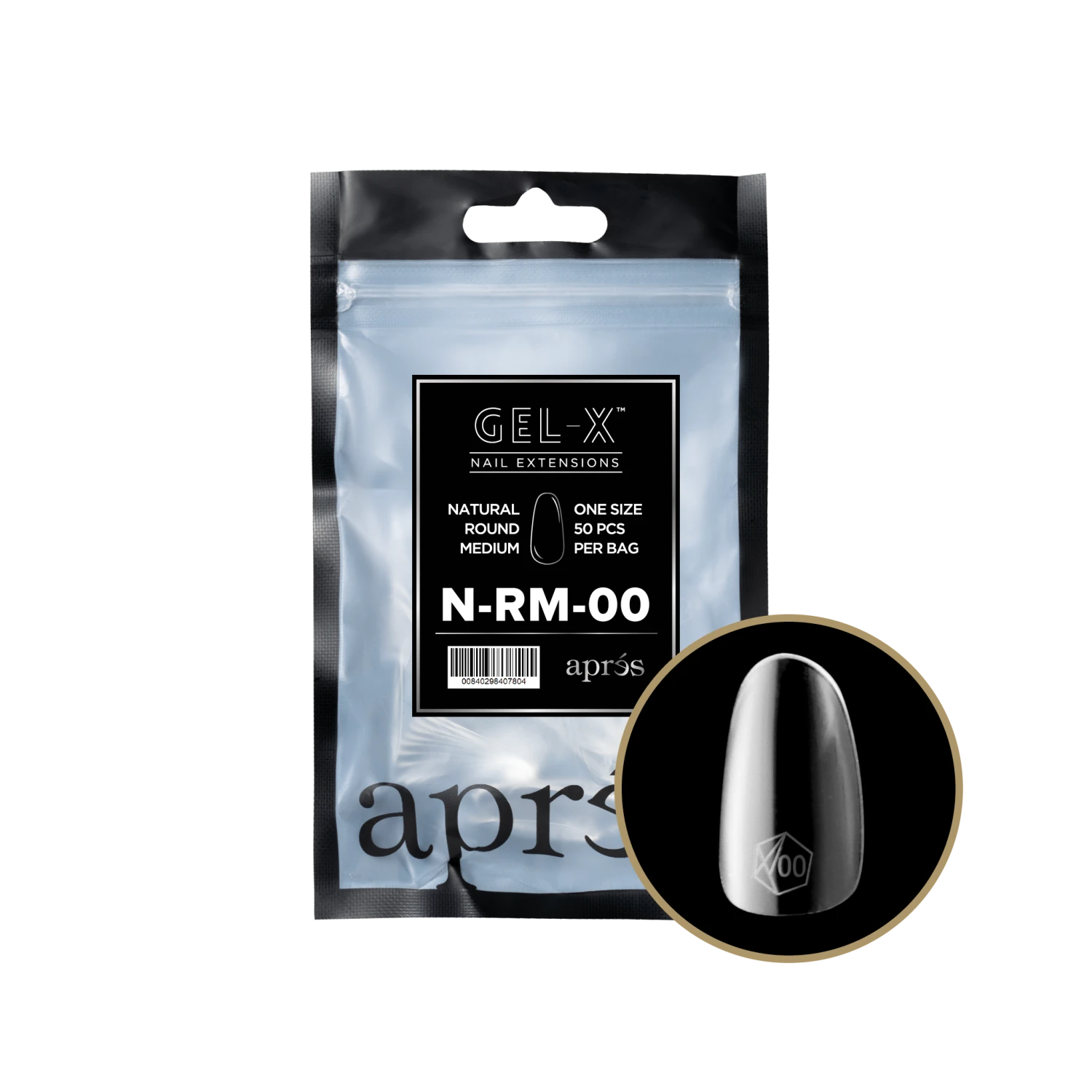 Aprés Gel-X Refill - Natural Round Medium(Nrm2 0) - Image 16