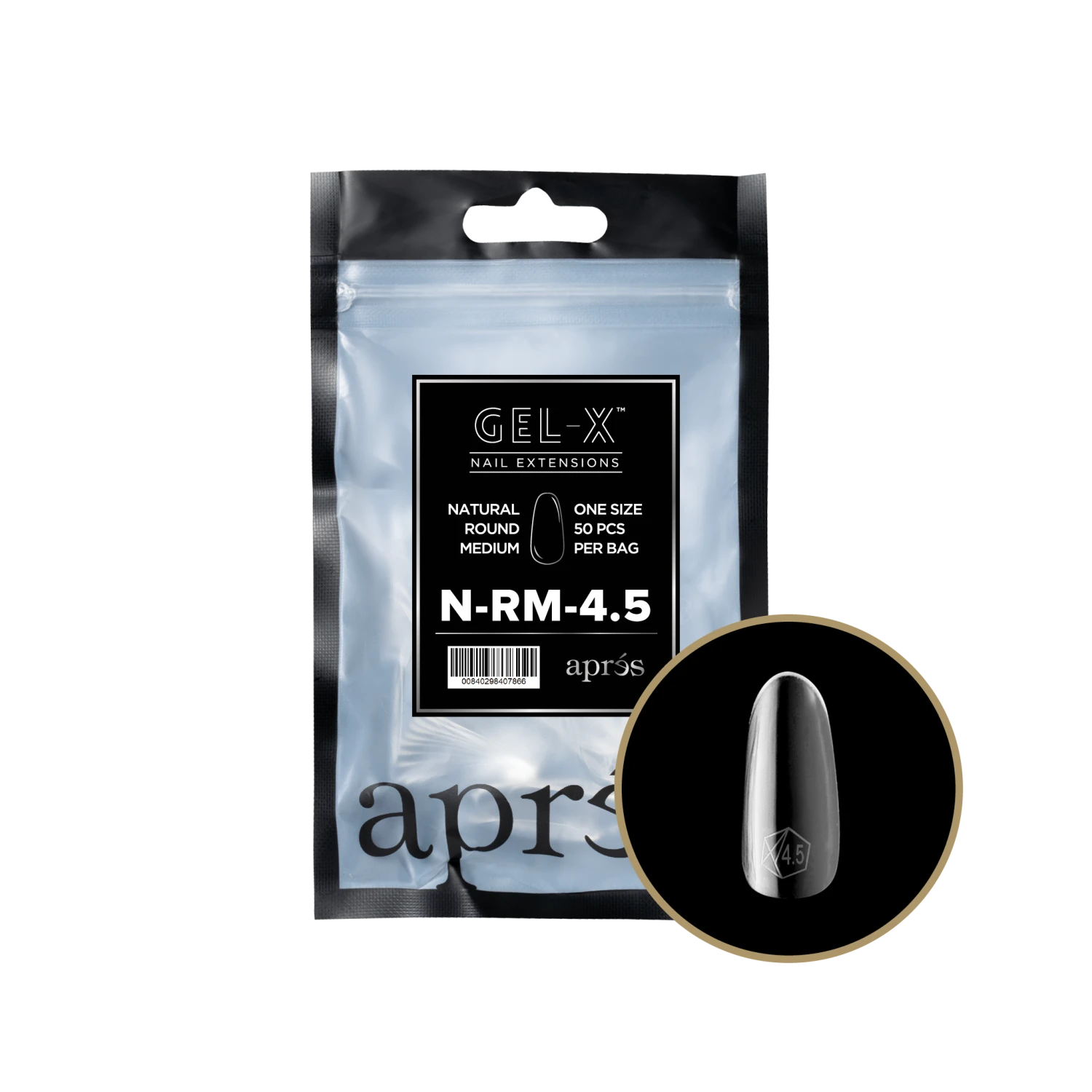 Aprés Gel-X Refill - Natural Round Medium(Nrm2 0) - Image 8