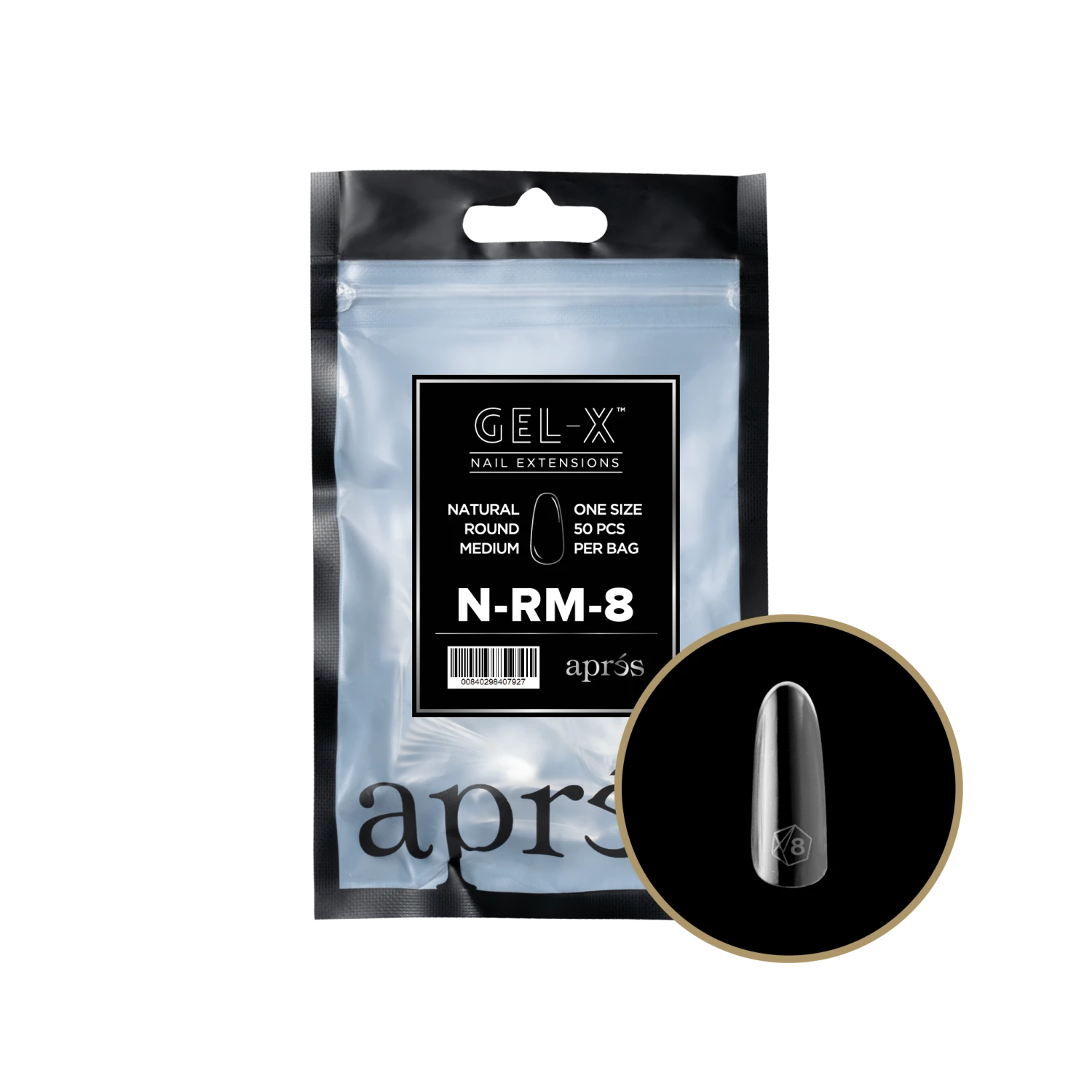 Aprés Gel-X Refill - Natural Round Medium(Nrm2 0) - Image 14