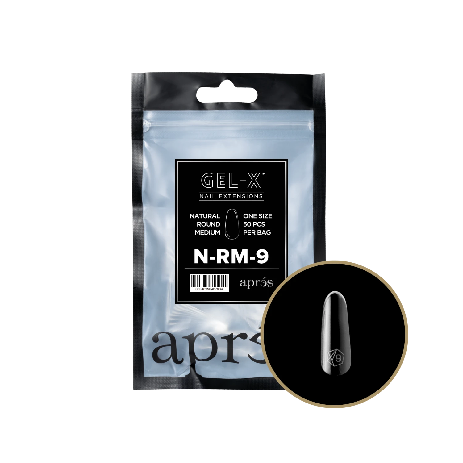 Aprés Gel-X Refill - Natural Round Medium(Nrm2 0) - Image 15