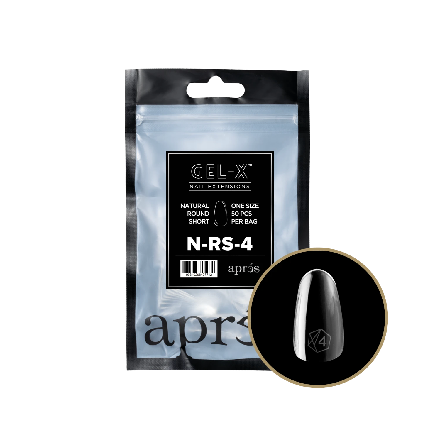 Aprés Gel-X Refill - Natural Round Short(Nrs2 0) - Image 7