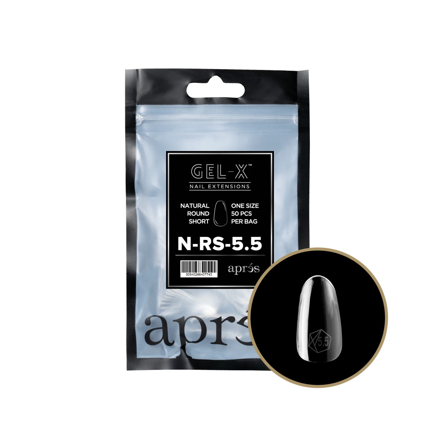 Aprés Gel-X Refill - Natural Round Short(Nrs2 0) - Image 10