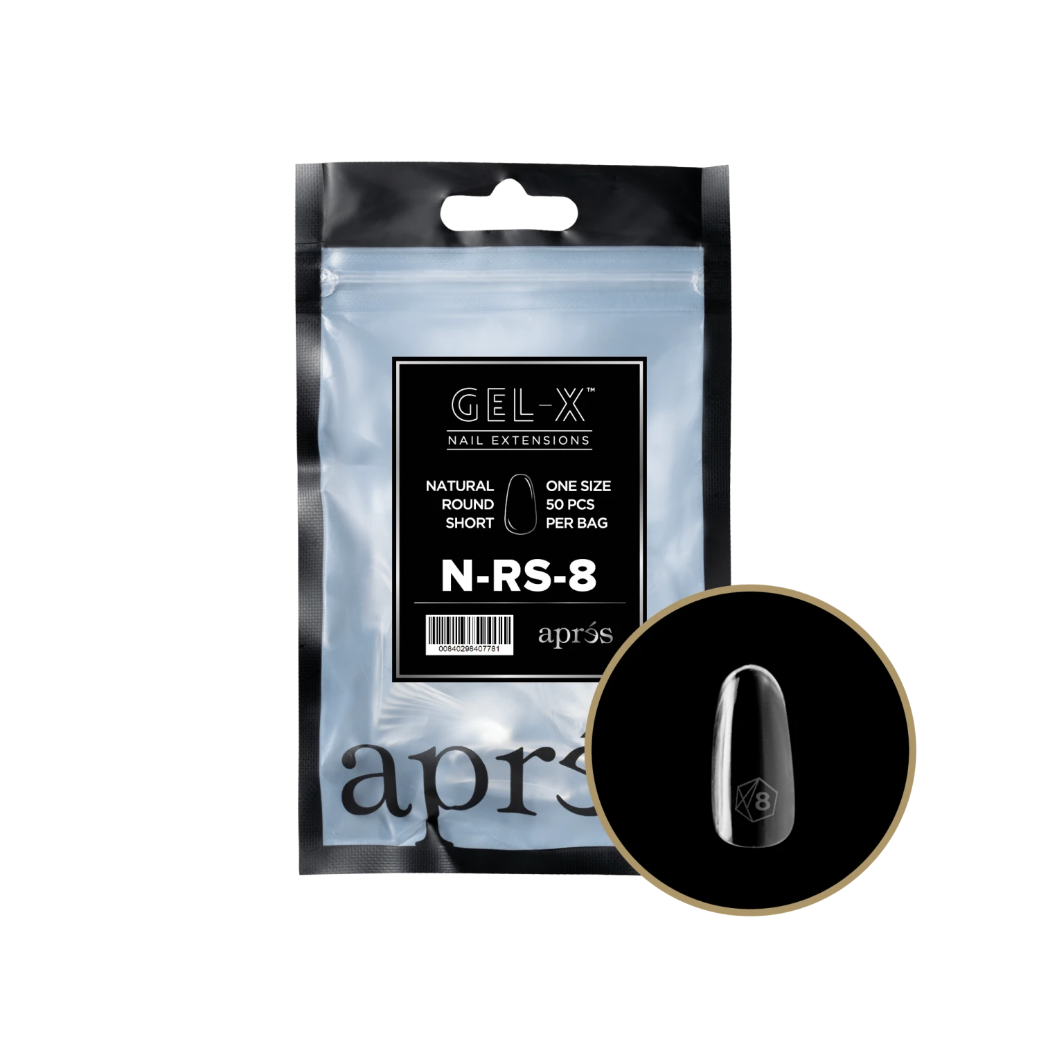 Aprés Gel-X Refill - Natural Round Short(Nrs2 0) - Image 14