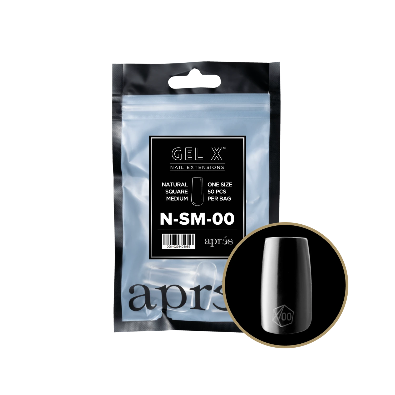 Aprés Gel-X Refill - Natural Square Medium(Nsm2 0) - Image 16