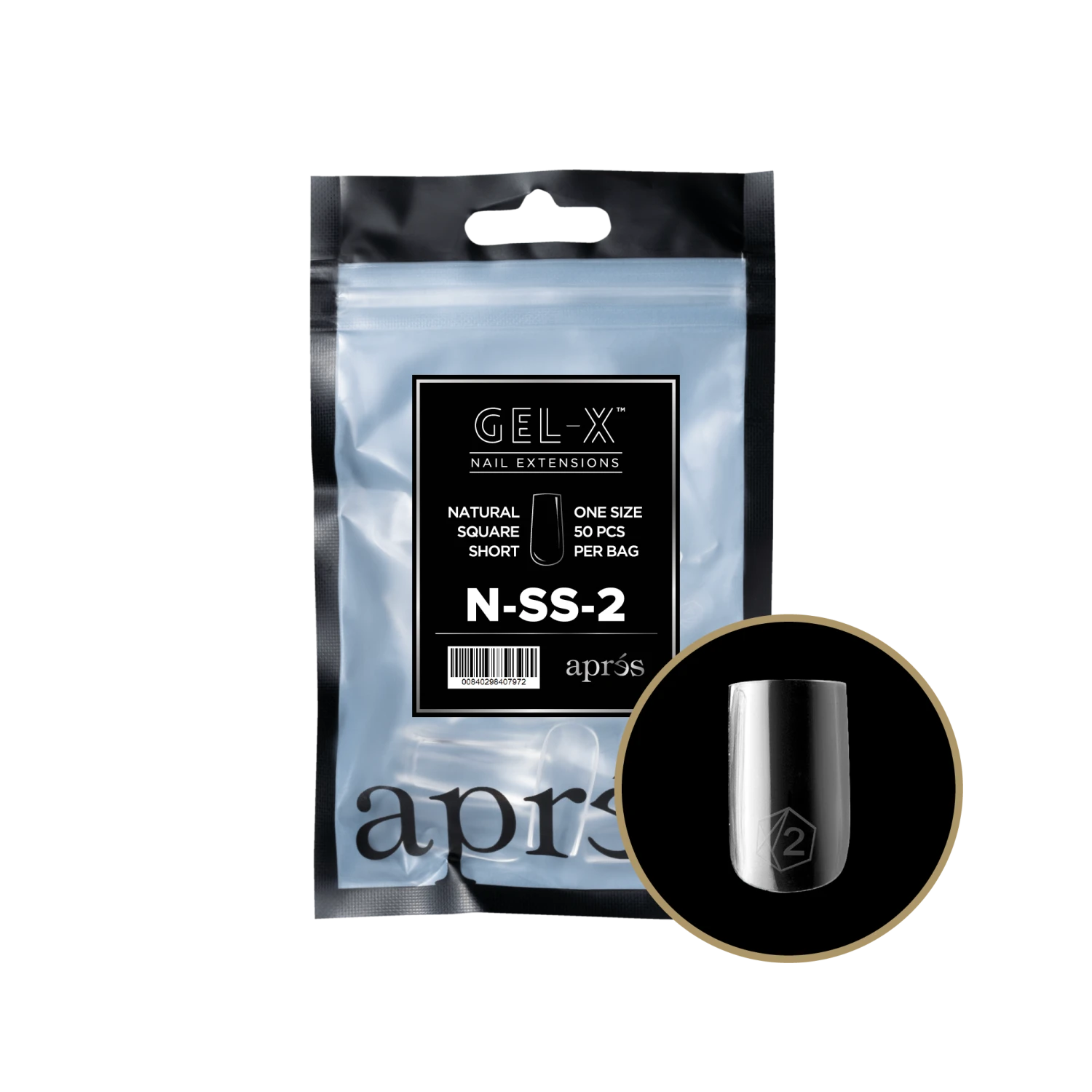Aprés Gel-X Refill - Natural Square Short(Nss2 0) - Image 4