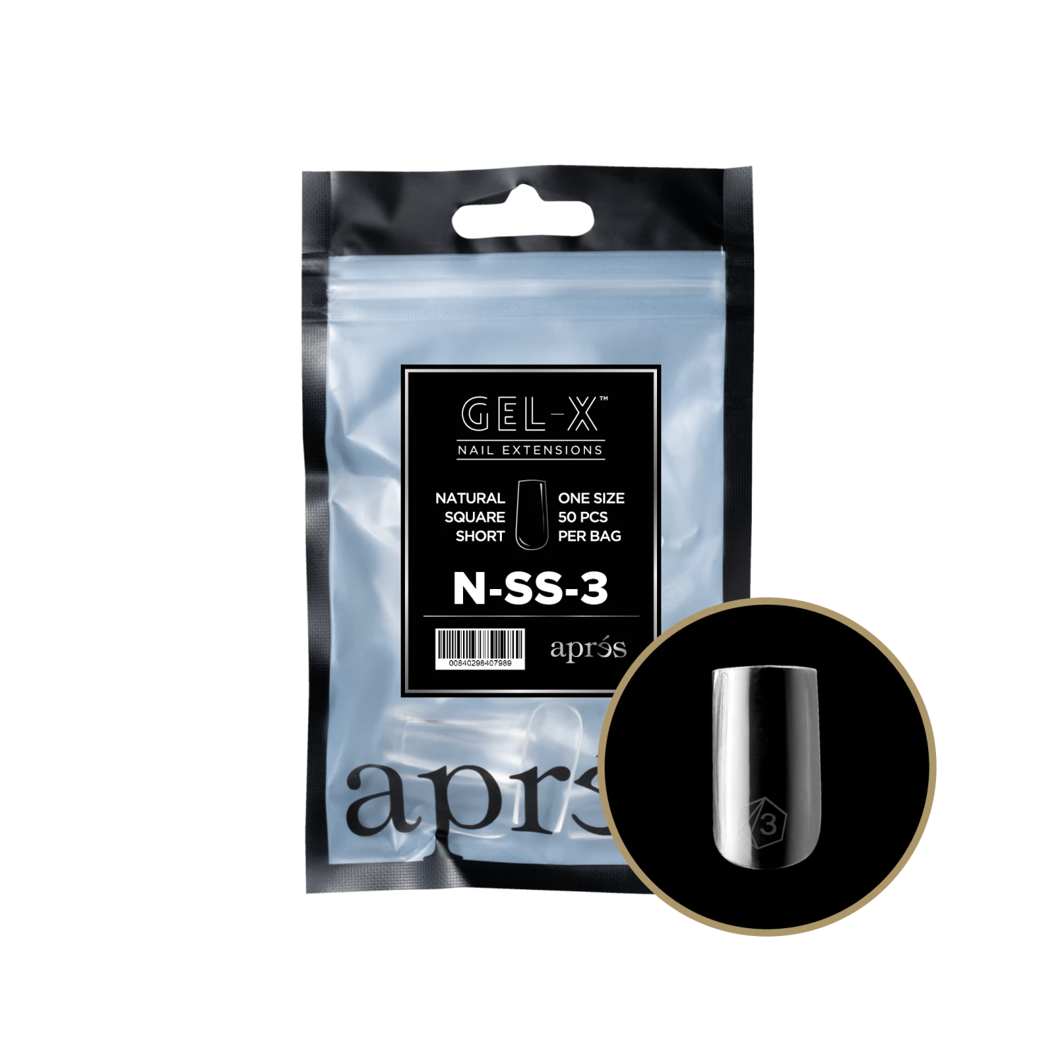 Aprés Gel-X Refill - Natural Square Short(Nss2 0) - Image 5