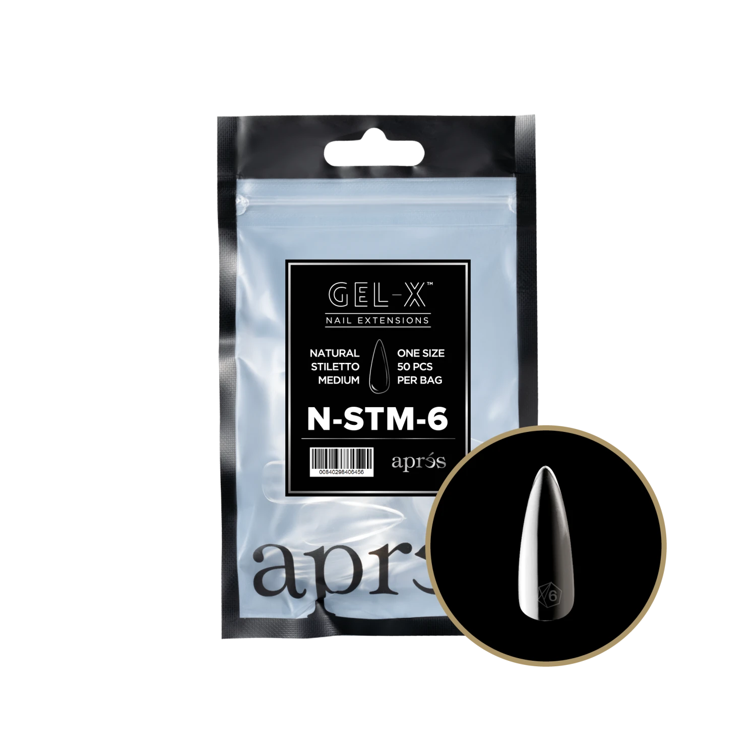 Aprés Gel-X Refill - Natural Stiletto Medium(Nstm2 0) - Image 11