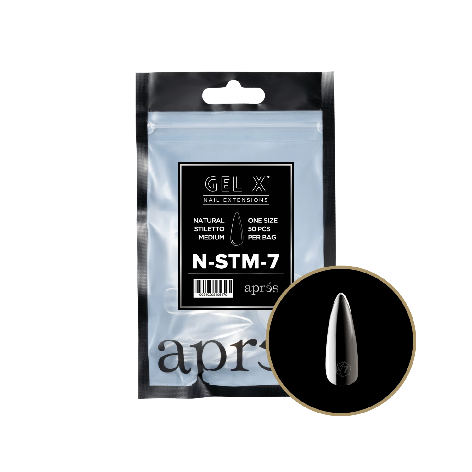 Aprés Gel-X Refill - Natural Stiletto Medium(Nstm2 0) - Image 13
