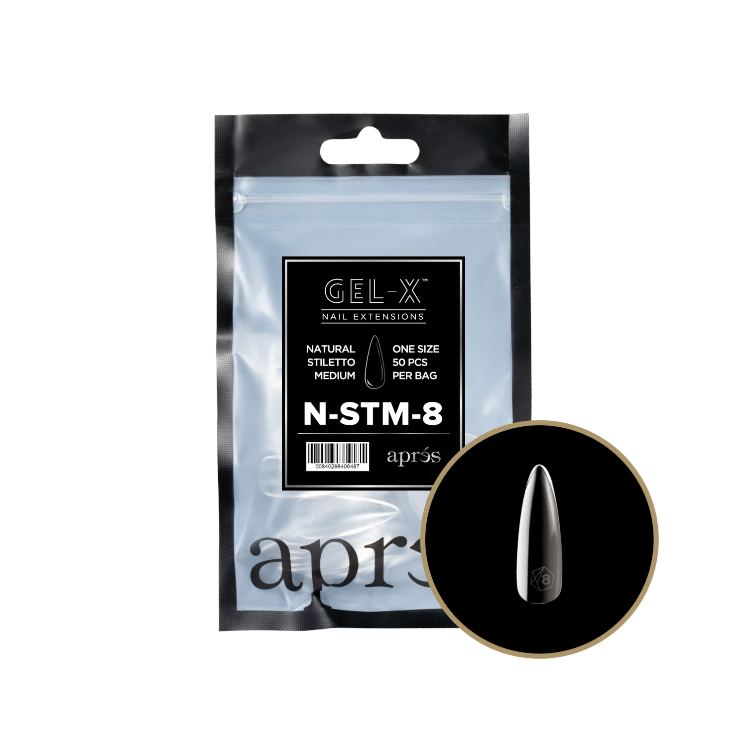 Aprés Gel-X Refill - Natural Stiletto Medium(Nstm2 0) - Image 14
