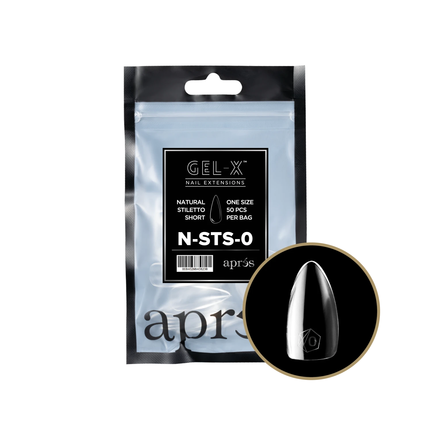 Aprés Gel-X Refill - Natural Stiletto Short(Nsts2 0) - Image 2