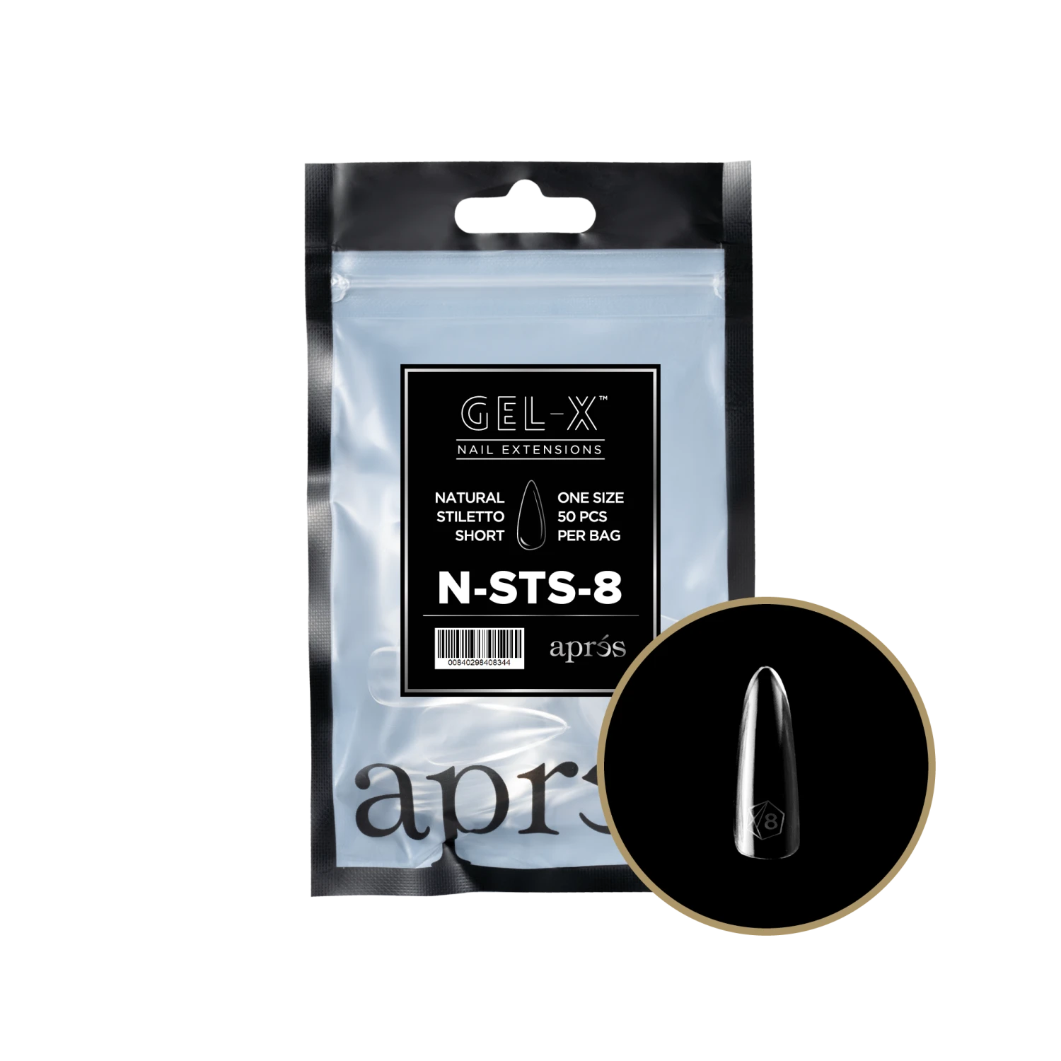 Aprés Gel-X Refill - Natural Stiletto Short(Nsts2 0) - Image 13