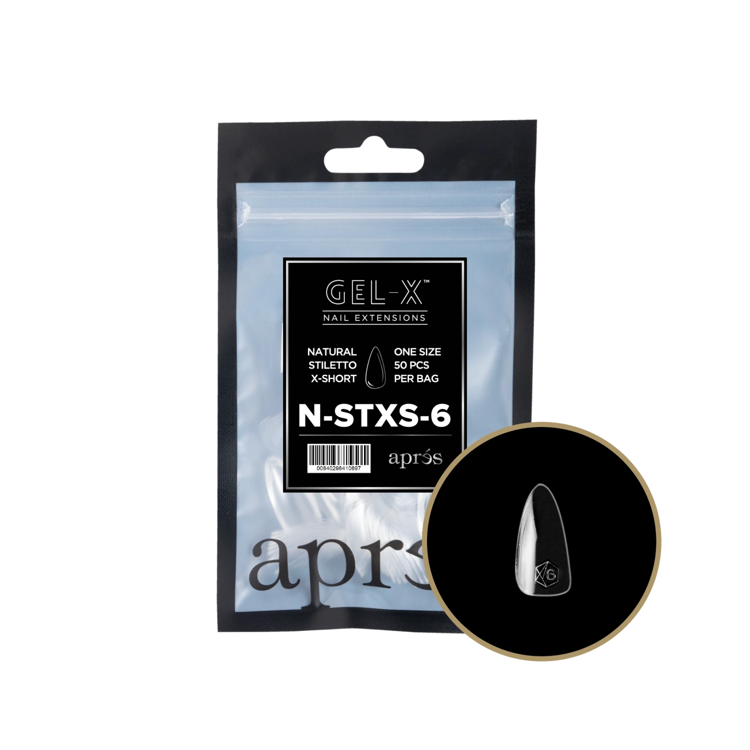 Aprés Gel-X Refill - Natural Stiletto Extra Short(Nstxs2 0) - Image 10