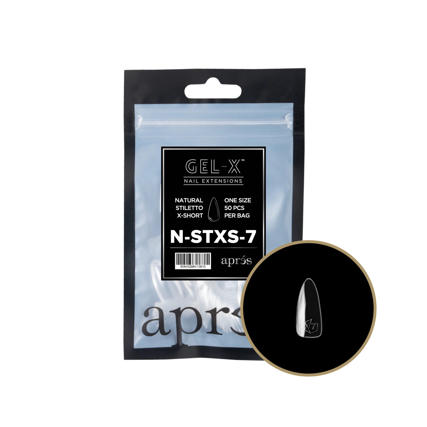 Aprés Gel-X Refill - Natural Stiletto Extra Short(Nstxs2 0) - Image 12