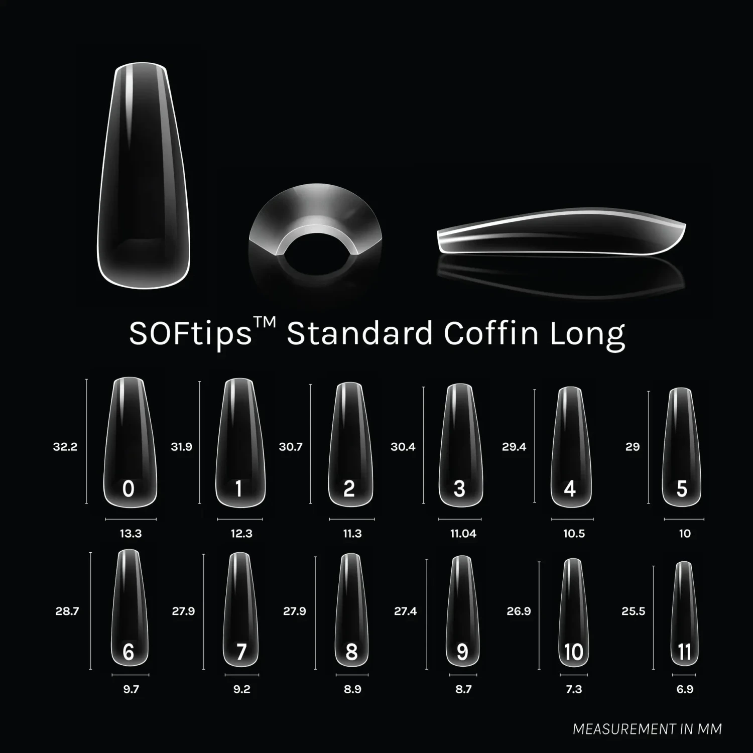 Sofgel XII Standard Coffin Long(Softips Full Cover Nail Tips Standard Coffin Long) - Image 2