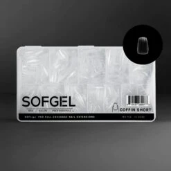 Sofgel XII Standard Coffin Short(Softips Full Cover Nail Tips Standard Coffin Short)