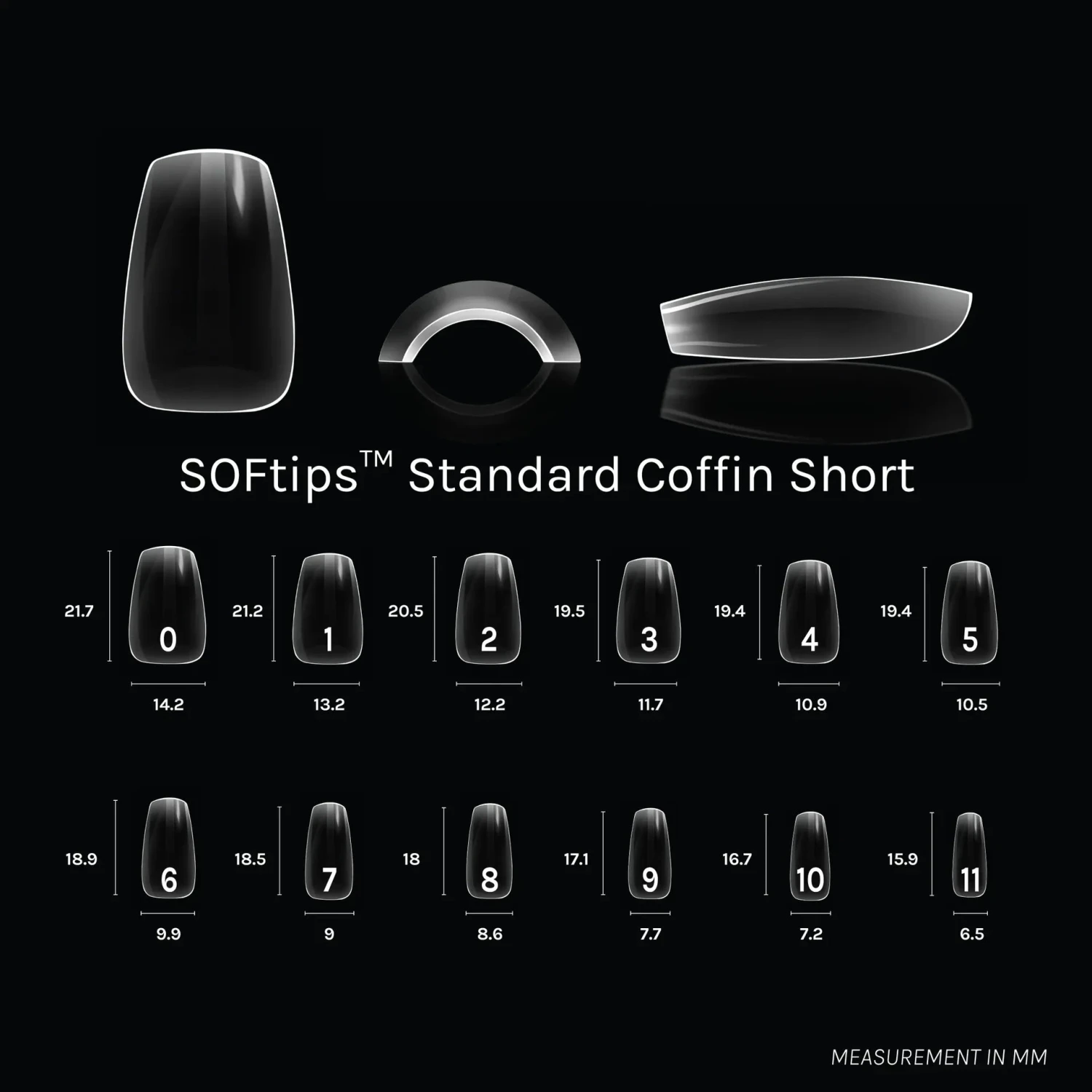 Sofgel XII Standard Coffin Short(Softips Full Cover Nail Tips Standard Coffin Short) - Image 2