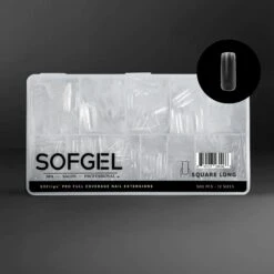 Sofgel XII Standard Square Long(Softips Full Cover Nail Tips Standard Square Long)