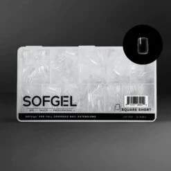 Sofgel XII Standard Square Short(Softips Full Cover Nail Tips Standard Square Short)