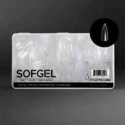 Sofgel XII Standard Stiletto Long(Softips Full Cover Nail Tips Standard Stiletto Long)