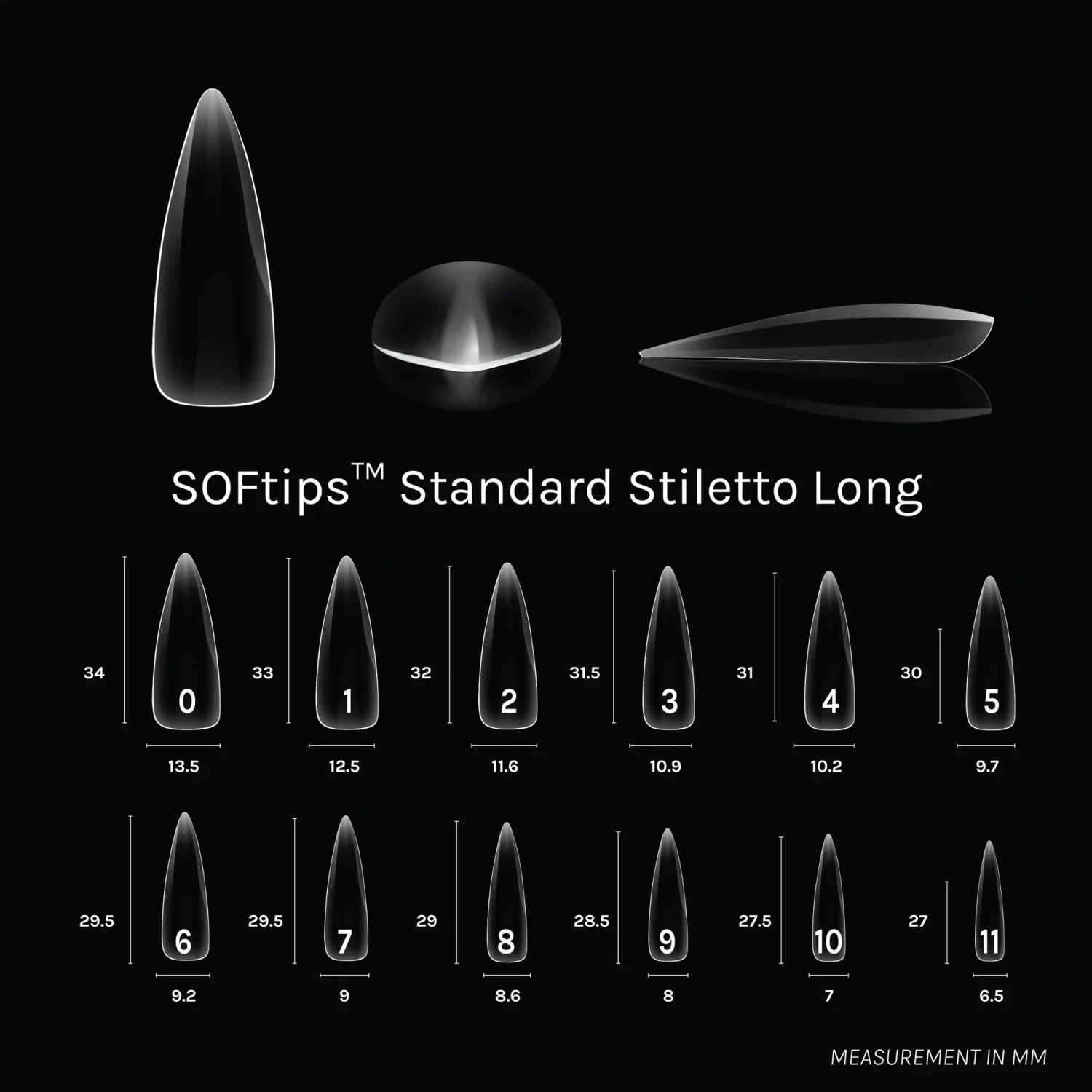 Sofgel XII Standard Stiletto Long(Softips Full Cover Nail Tips Standard Stiletto Long) - Image 2