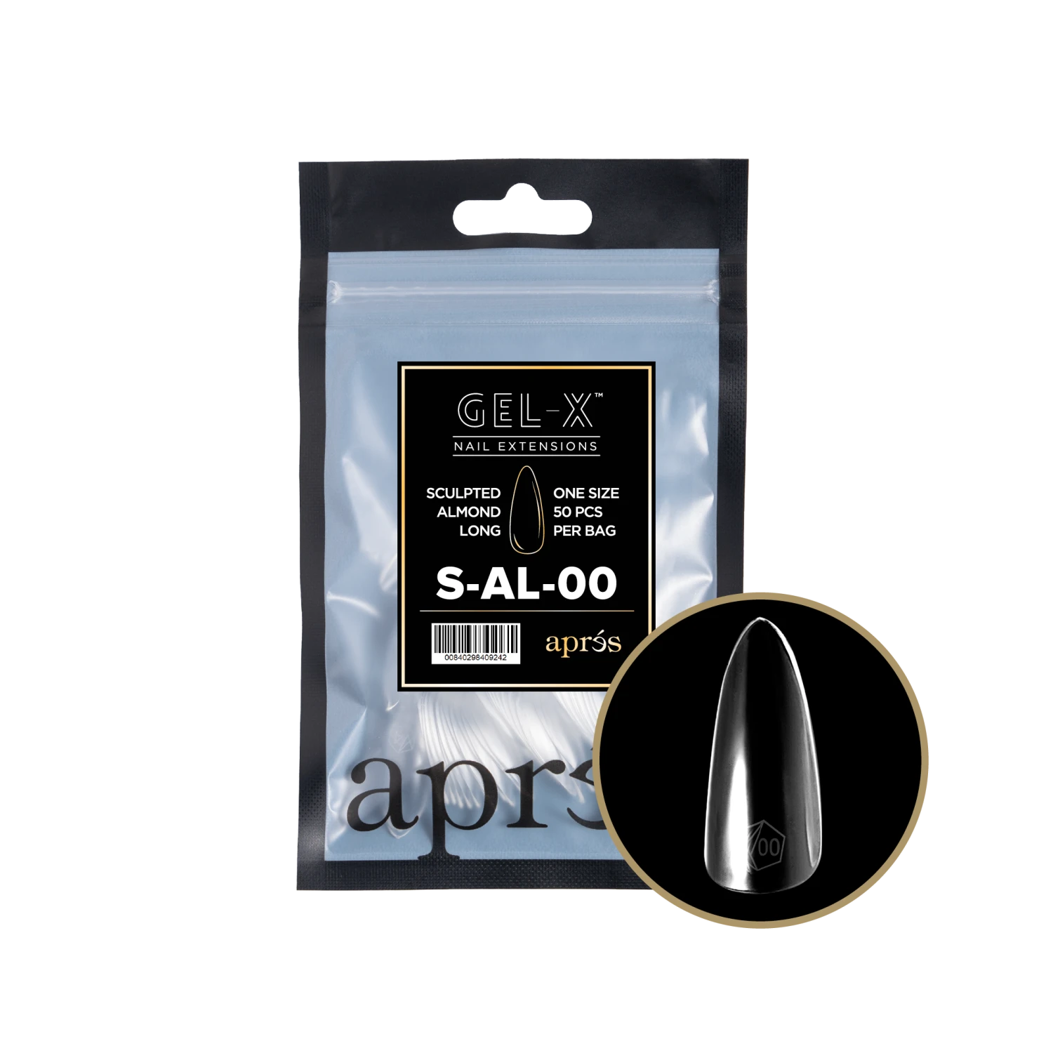 Aprés Gel-X Refill - Sculpted Almond Long(Sal2 0)