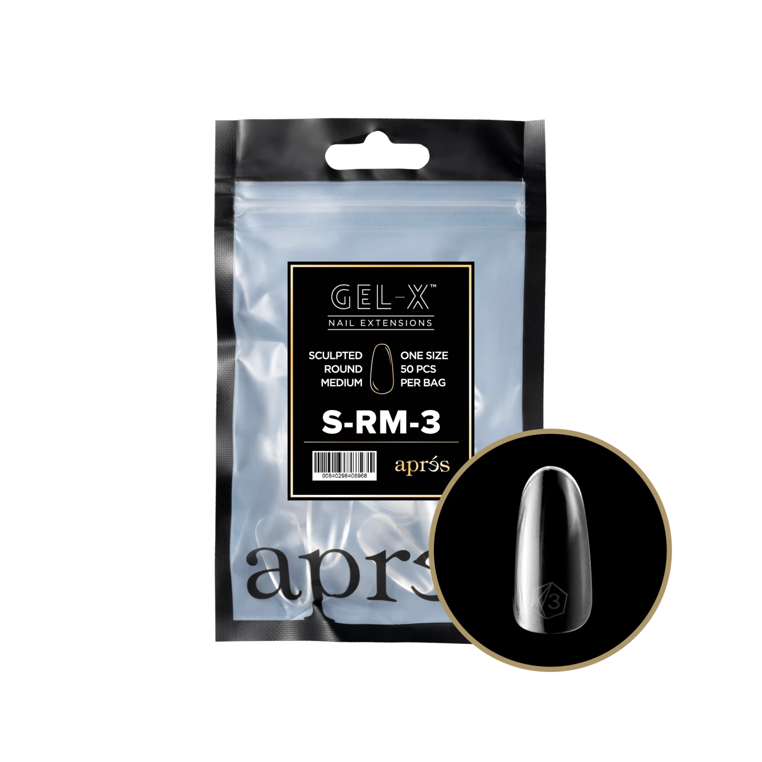 Aprés Gel-X Refill - Sculpted Round Medium(Srm2 0) - Image 5