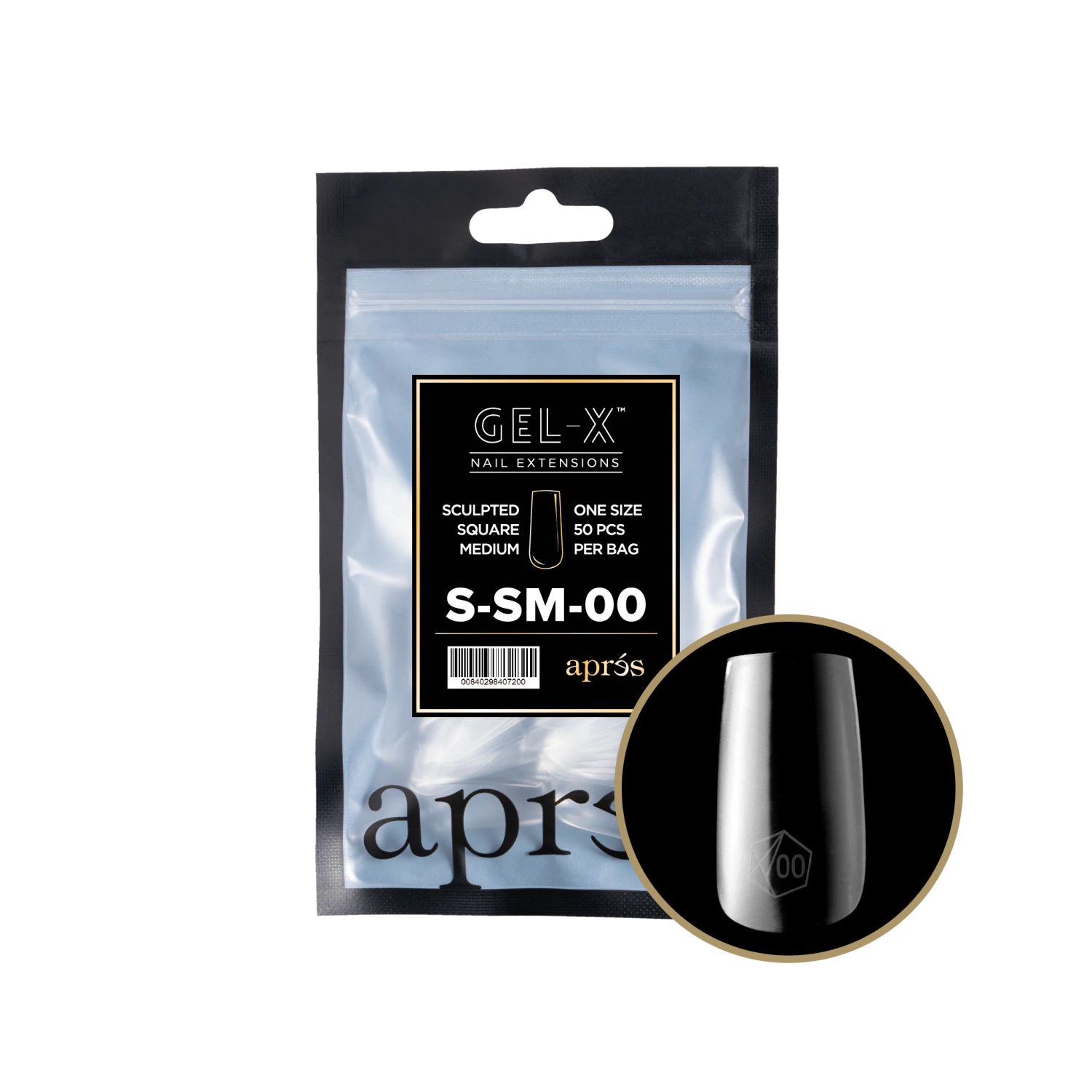 Aprés Gel-X Refill - Sculpted Square Medium(Ssm2 0)