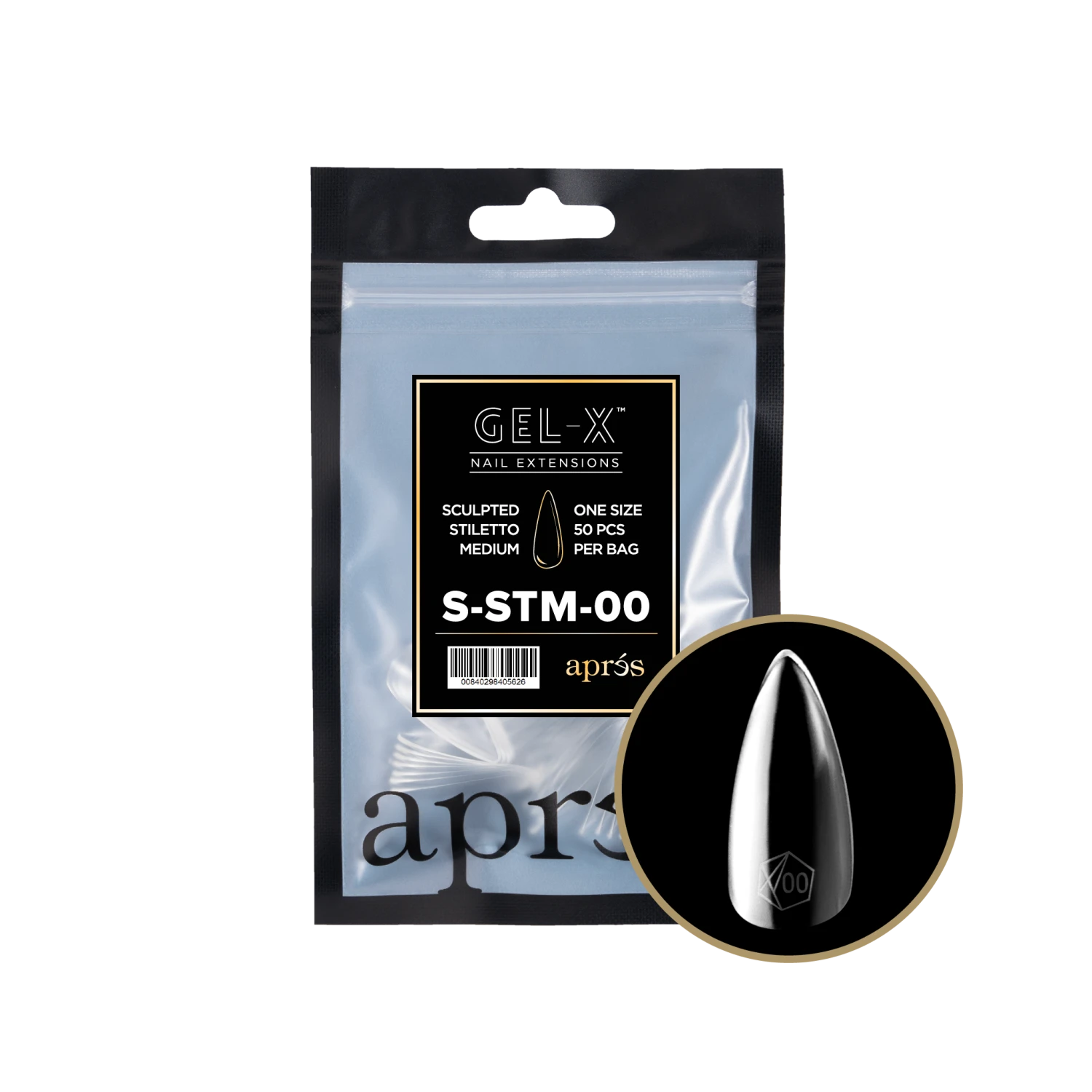 Aprés Gel-X Refill - Sculpted Stiletto Medium(Sstm2 0)