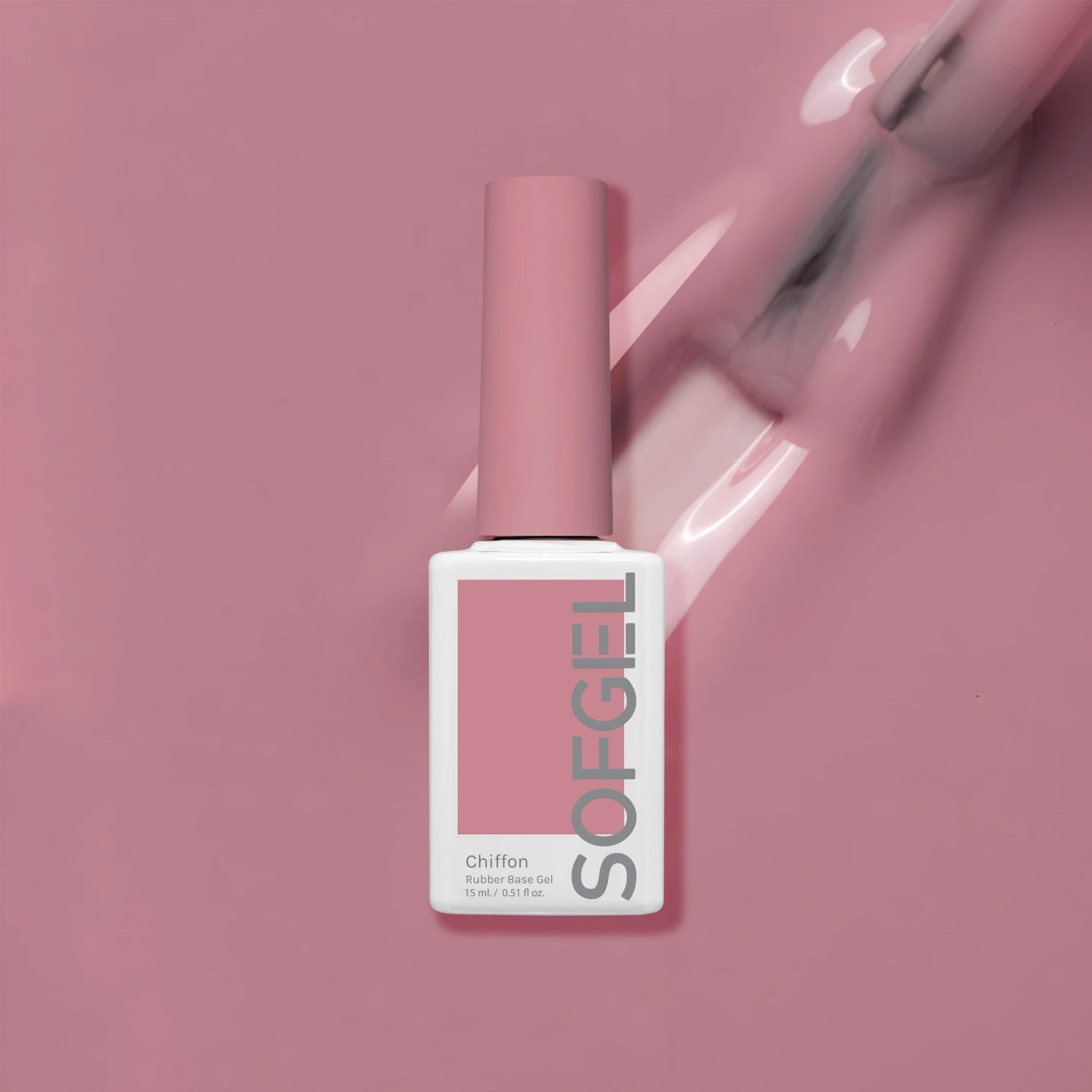 Sofgel Rubber Base Gel Chiffon- 15ml(Sofgel Rubber Base Gel Chiffon 15ml En)