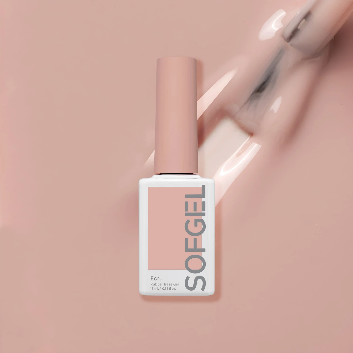 Sofgel Rubber Base Gel Ecru- 15ml(Sofgel Rubber Base Gel Ecru 15ml En)