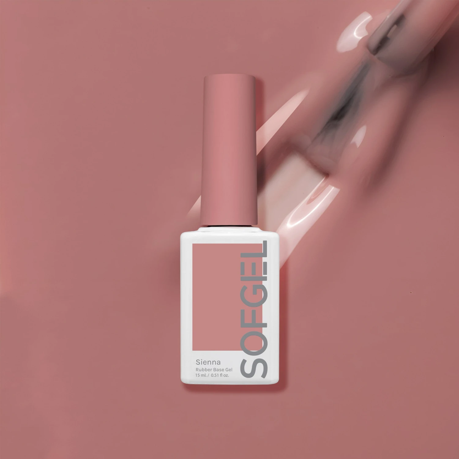 Sofgel Rubber Base Gel Sienna - 15ml(Sofgel Rubber Base Gel Sienna 15ml En 1)