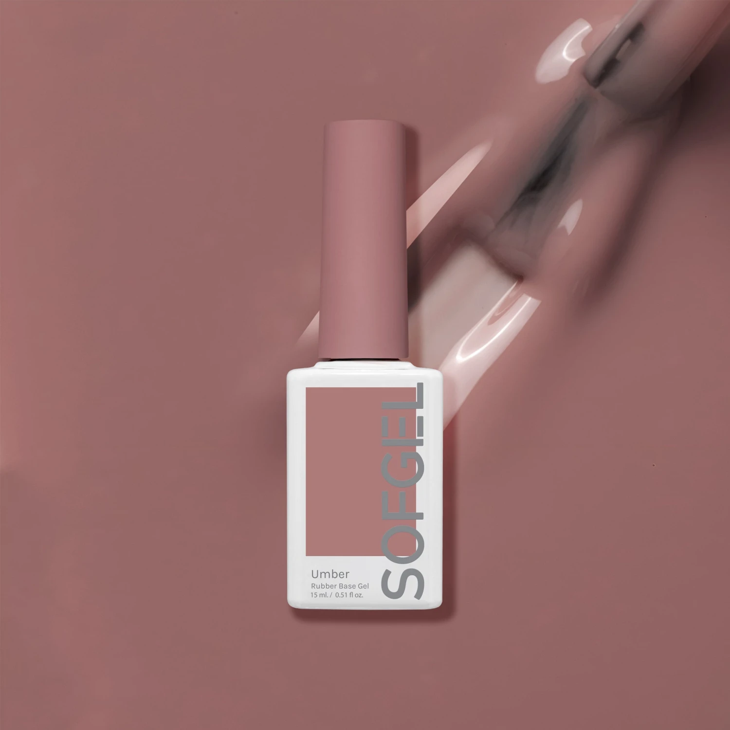 Sofgel Rubber Base Gel Umber- 15ml(Sofgel Rubber Base Gel Umber 15ml En)